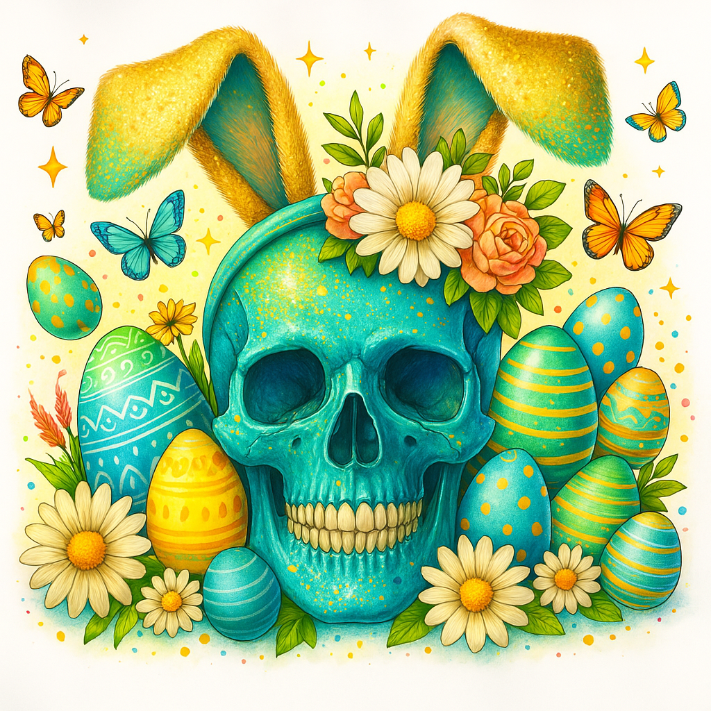 „Tumbler Floral Skull – Farbenfroher Thermobecher mit Totenkopf-Motiv | Geschenkidee für Gothic- & Skull-Fans“