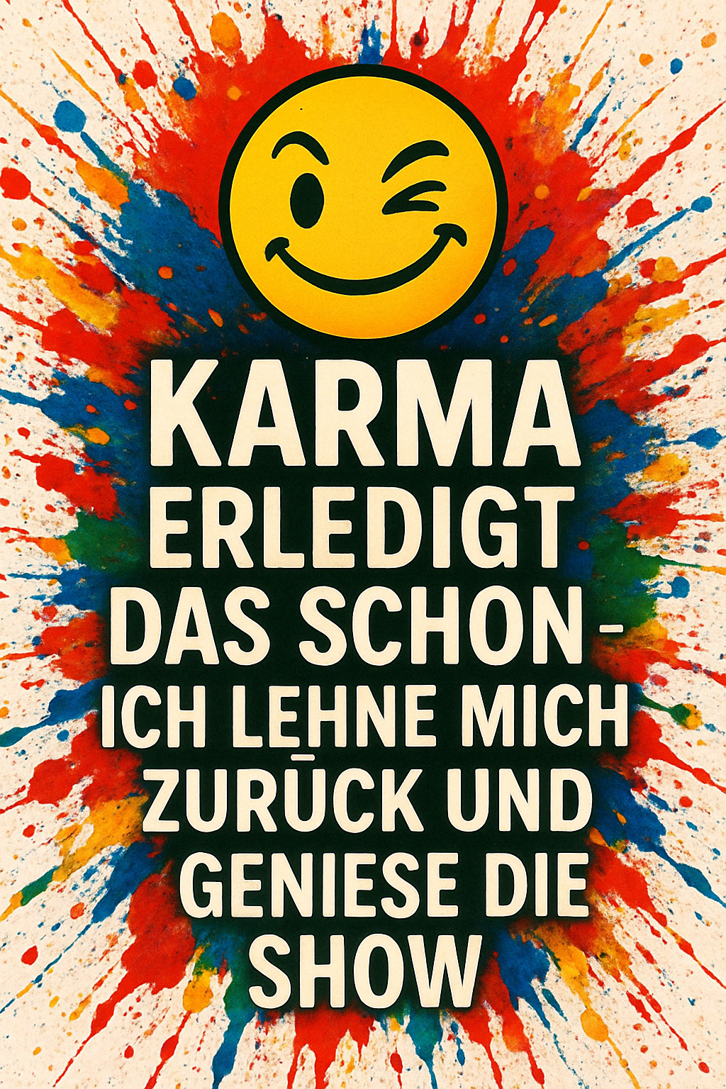 „Tumbler Karma regelt das – Lustiger Spruch Thermobecher | Geschenkidee für Freunde & Kollegen“