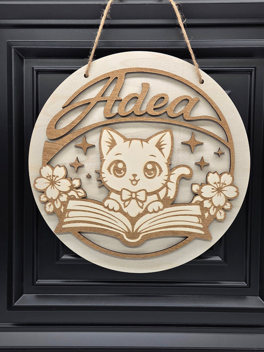 Personalisiertes Türschild Kinderzimmer Holz – Namensschild individuell – Kinderzimmer Deko – Geschenk zur Geburt / Taufe / Geburtstag