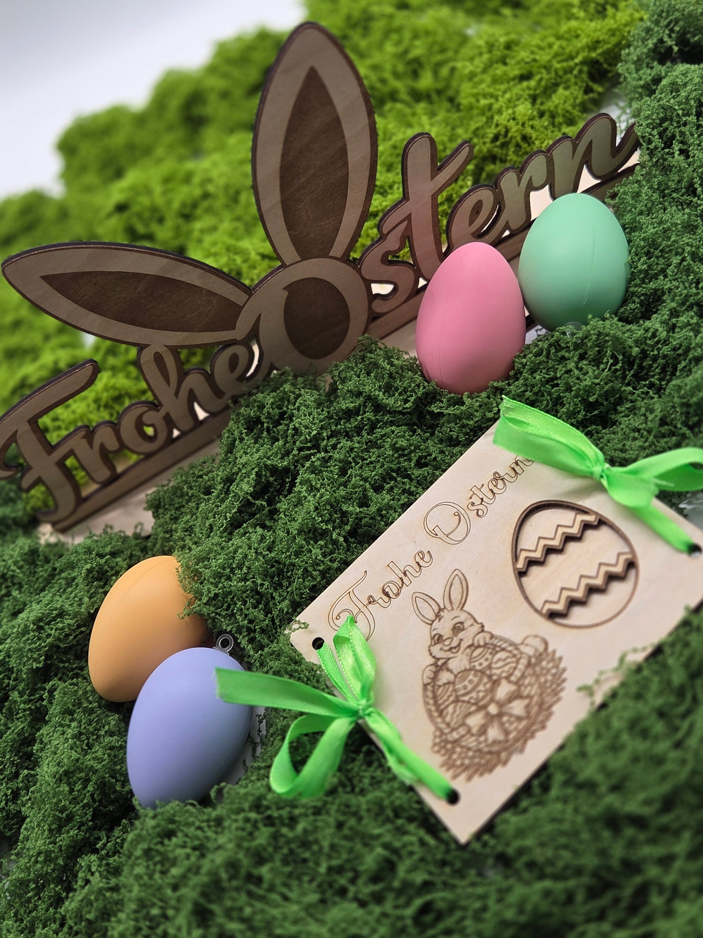 Oster Geldgeschenk aus Holz – Frohe Ostern Geldkarte – kreative Geschenkidee