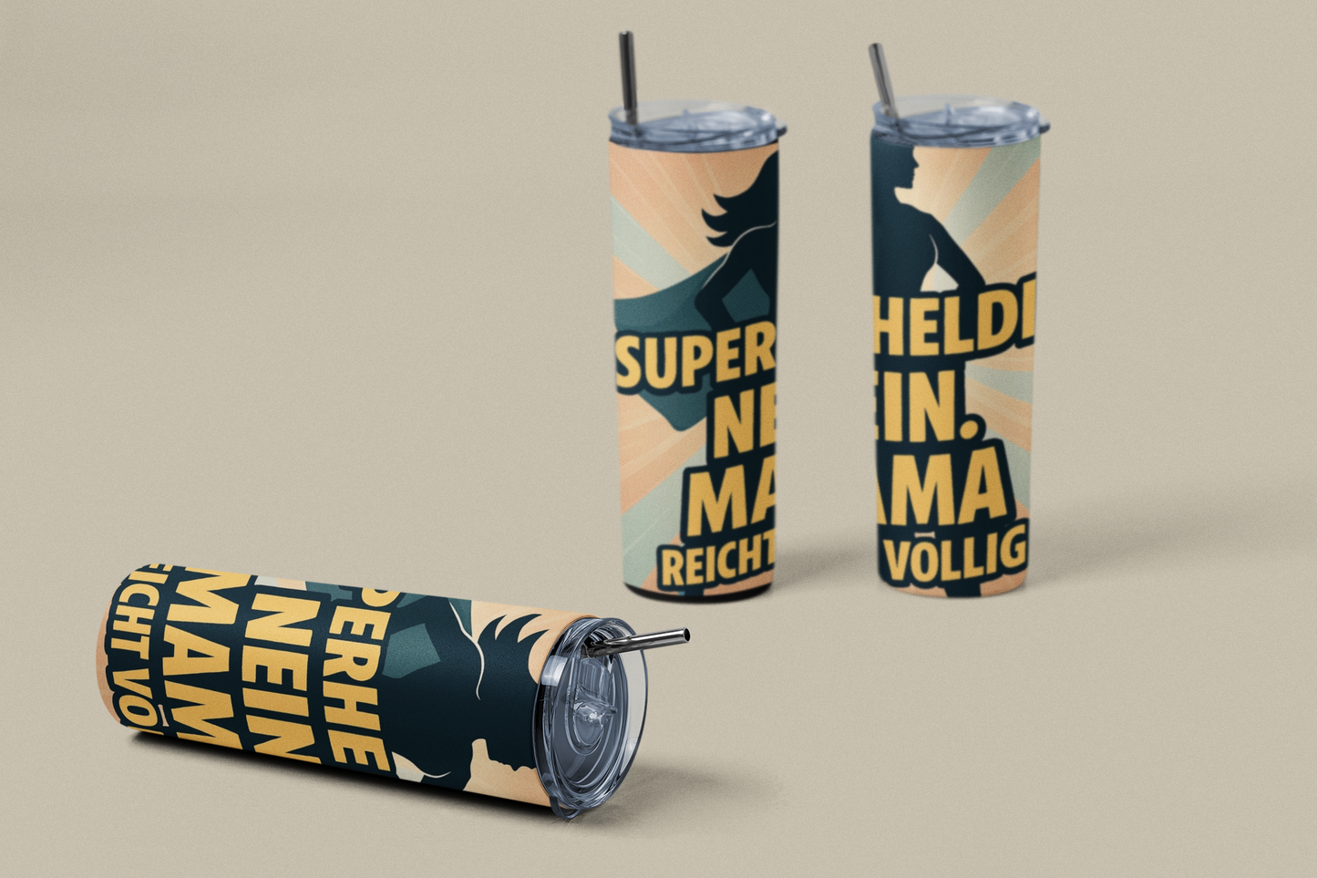 „Tumbler Mama reicht völlig – Thermobecher mit Spruch | Geschenkidee für Muttertag & Geburtstag“
