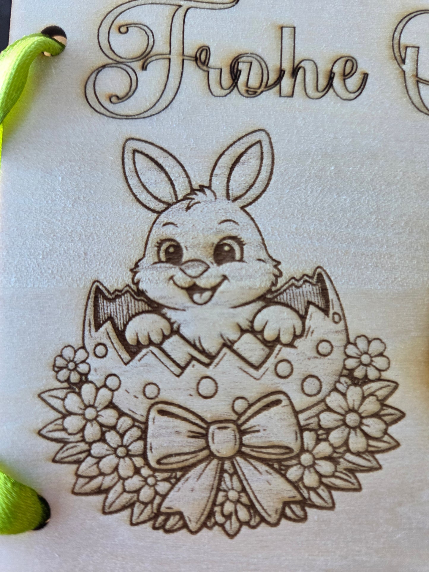 Oster Geldgeschenk aus Holz – Frohe Ostern Geldkarte – kreative Geschenkidee