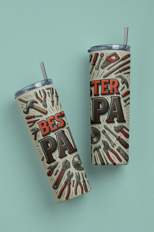 „Tumbler Werkzeugheld – Thermobecher für Papa | Geschenkidee für Handwerker & Vatertag“
