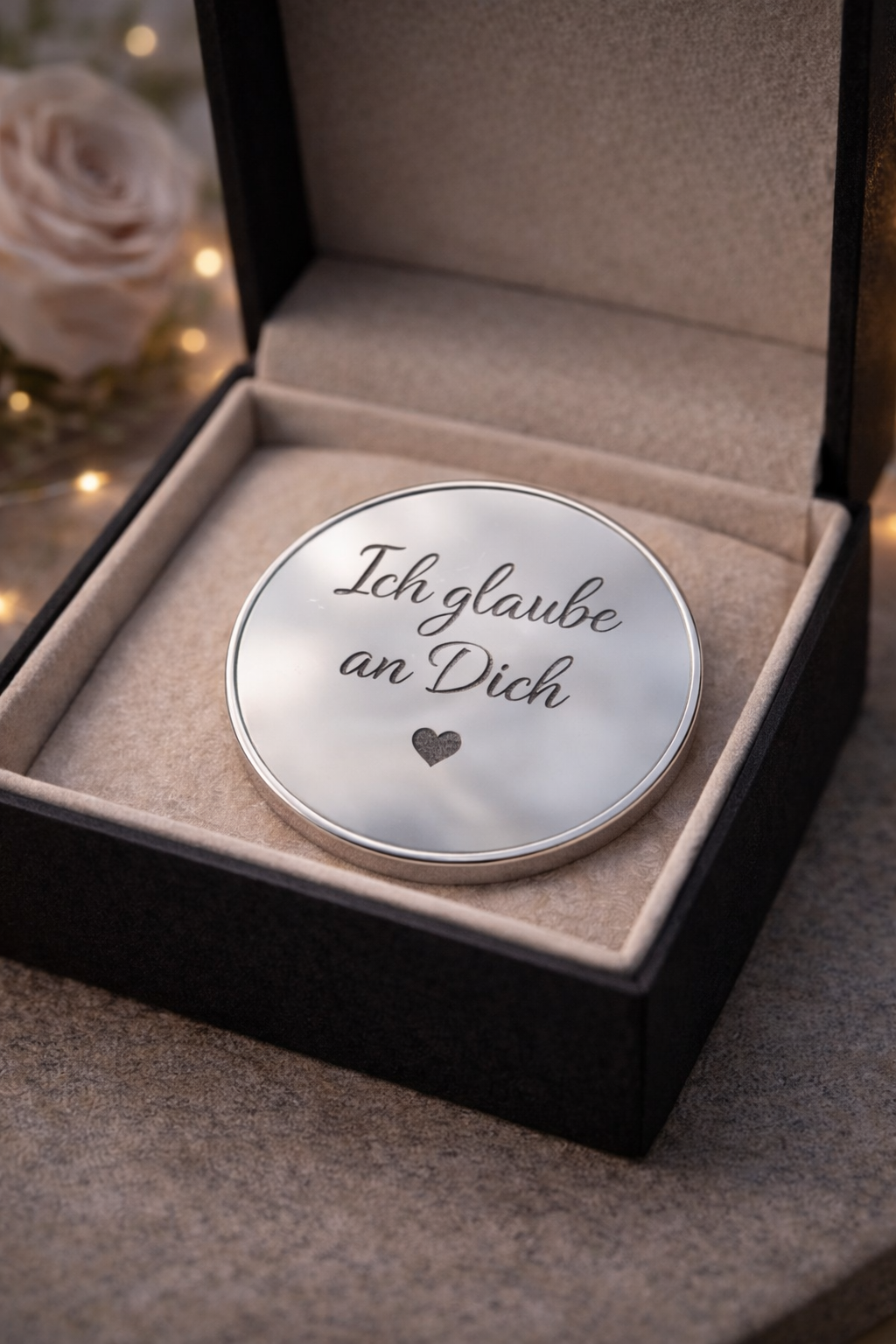 Gravur Coin personalisiert – Metall Coin mit Wunschgravur – Geschenk für besondere Anlässe