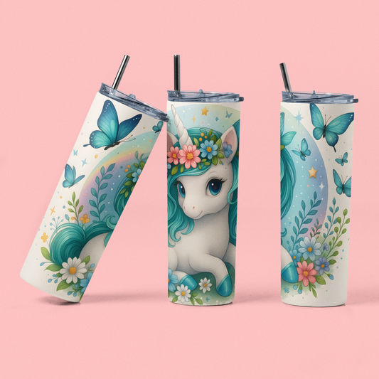 „Tumbler Einhorn Magischer Morgen – Thermobecher mit Fantasy-Motiv | Geschenk für Einhorn-Fans“