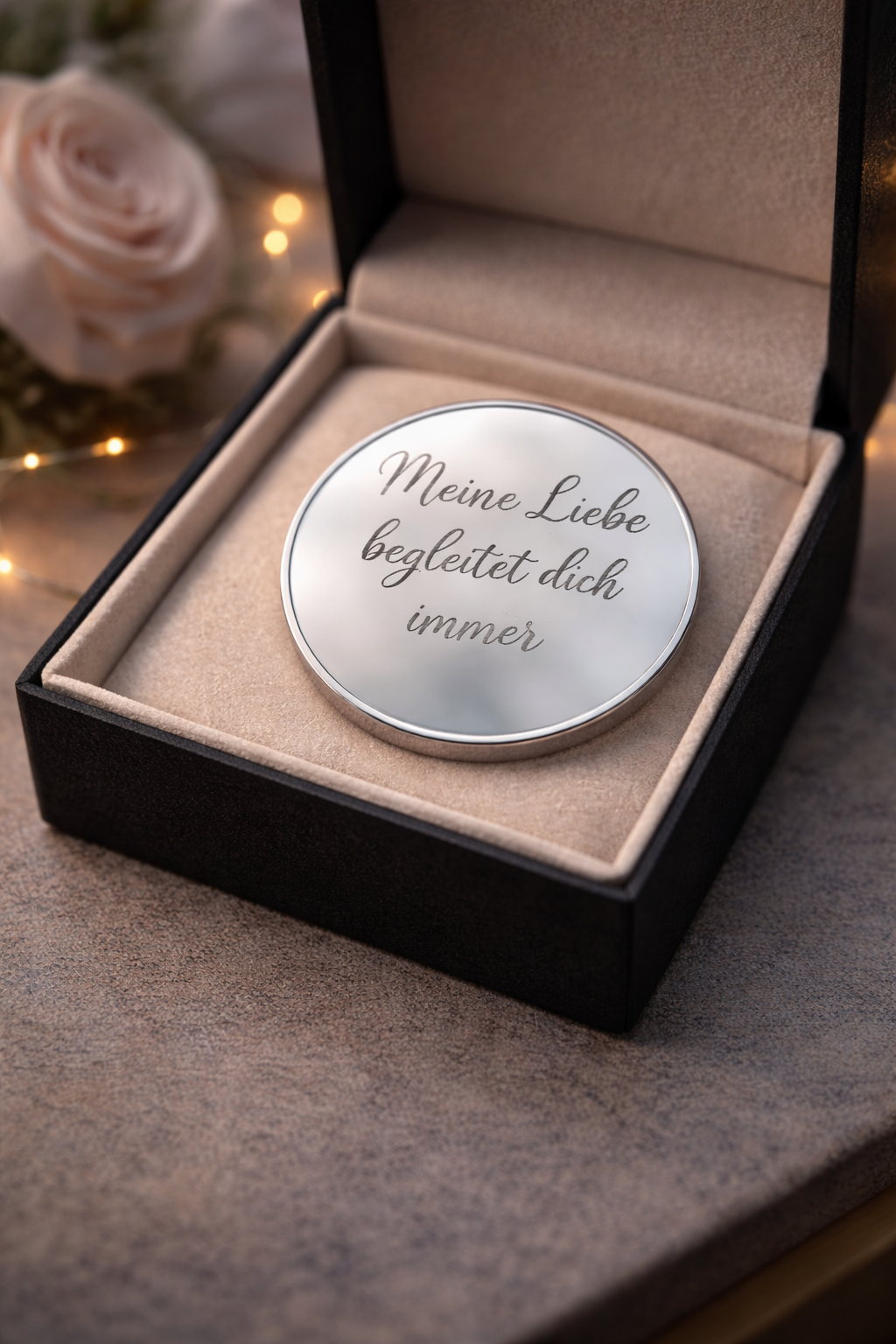 Gravur Coin personalisiert – Metall Coin mit Wunschgravur – Geschenk für besondere Anlässe