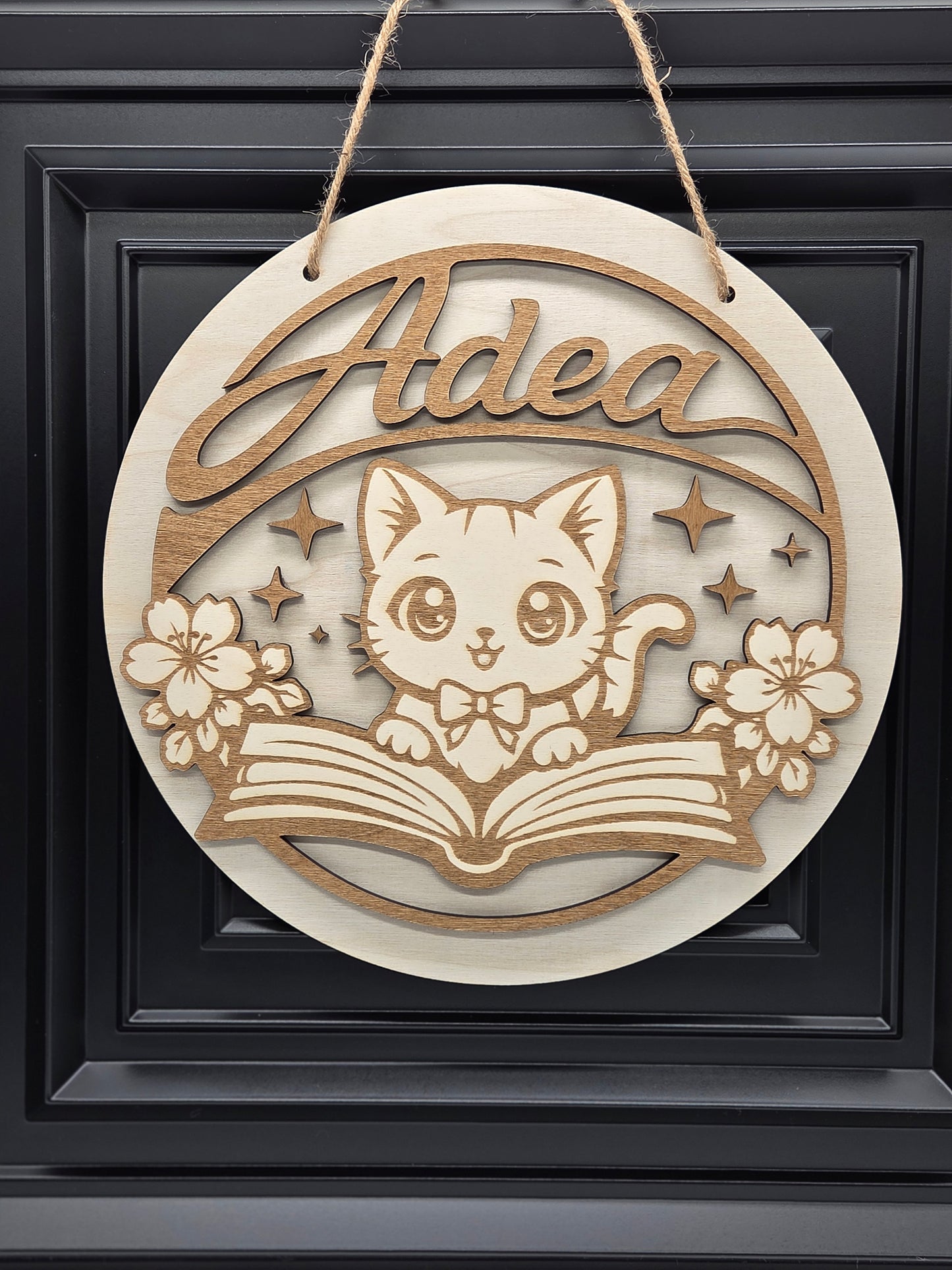 Personalisiertes Türschild Kinderzimmer Holz – Namensschild individuell – Kinderzimmer Deko – Geschenk zur Geburt / Taufe / Geburtstag