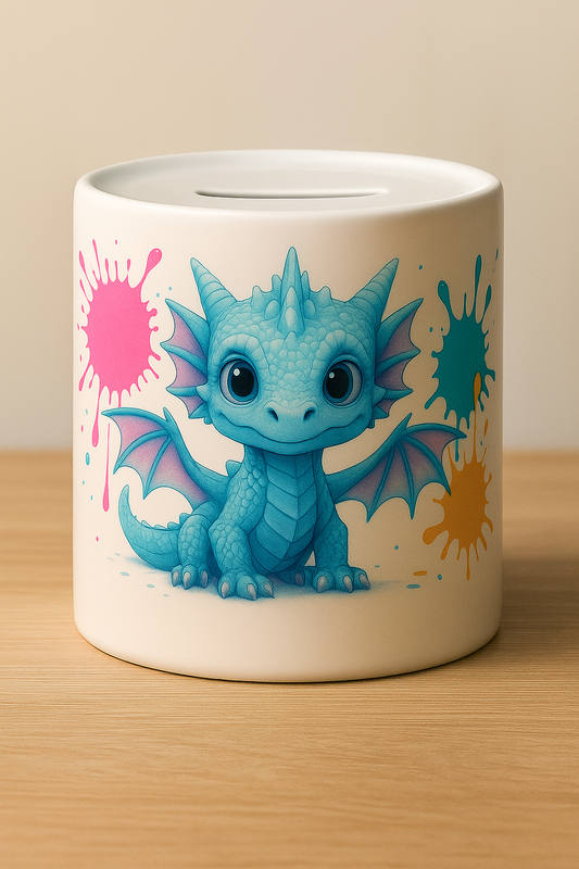 „Spardose kleiner Drache – Fantasy Sparbüchse für Kinder & Fans | Geschenkidee Geburtstag“