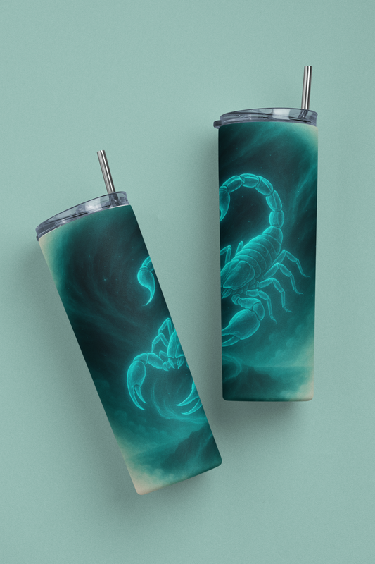 „Tumbler Sternzeichen Skorpion – Thermobecher Energie aus der Tiefe | Geschenkidee für Skorpion-Fans“