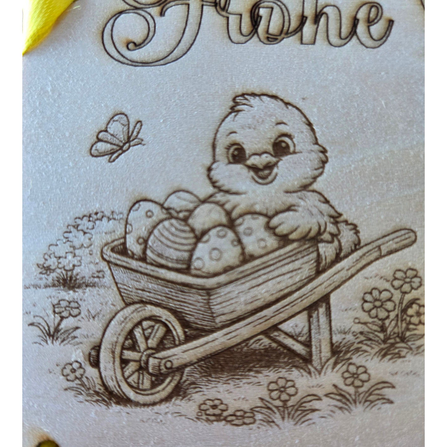 Oster Geldgeschenk aus Holz – Frohe Ostern Geldkarte – kreative Geschenkidee