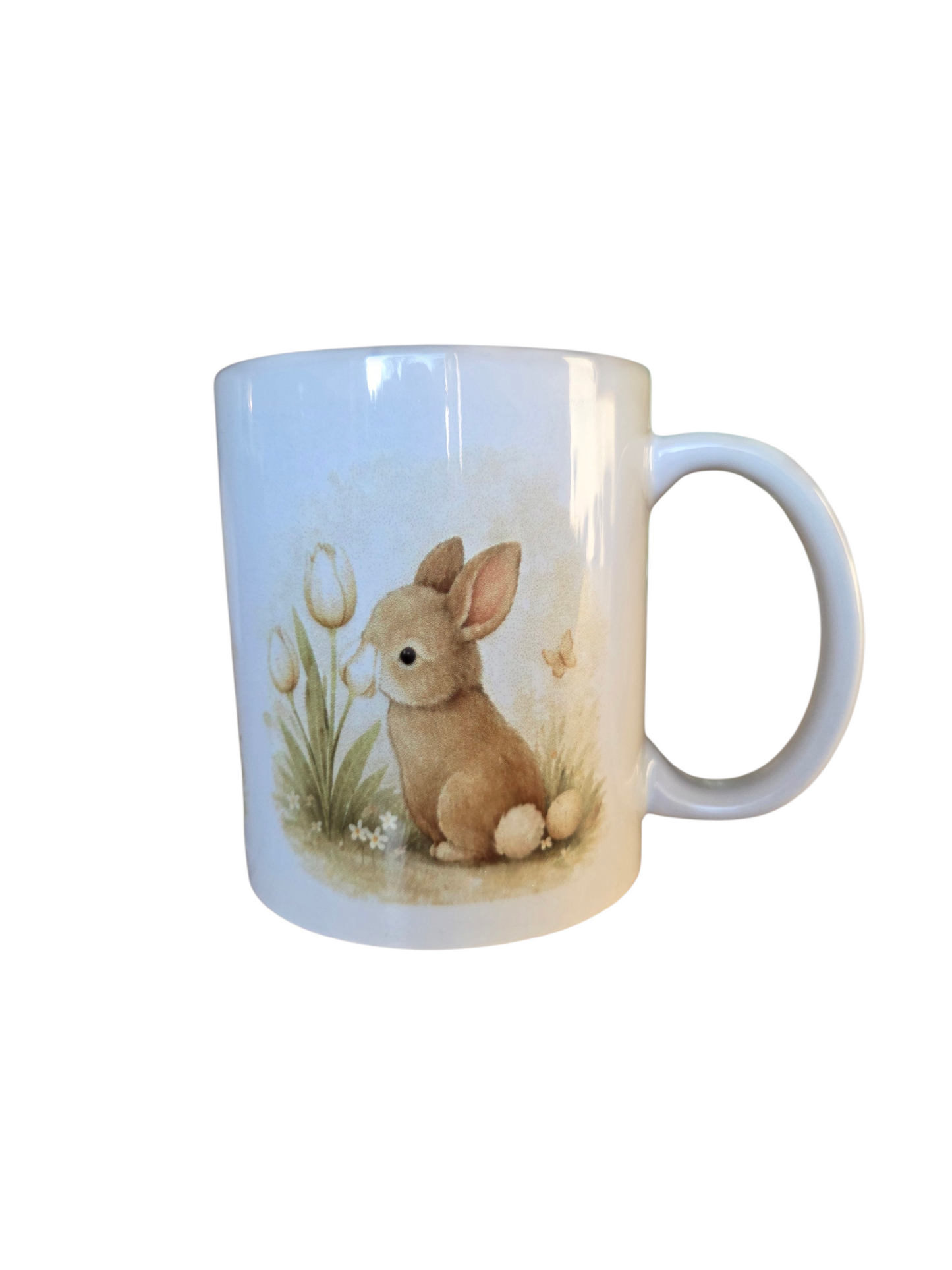 Oster Tasse mit Hase – Keramiktasse Frühling & Ostern | Geschenkidee mit Hasenmotiv