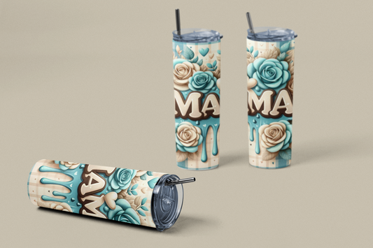 „Tumbler Mama – Thermobecher mit Spruch ‚Für die wichtigste Frau der Welt‘ | Geschenkidee Muttertag & Geburtstag“