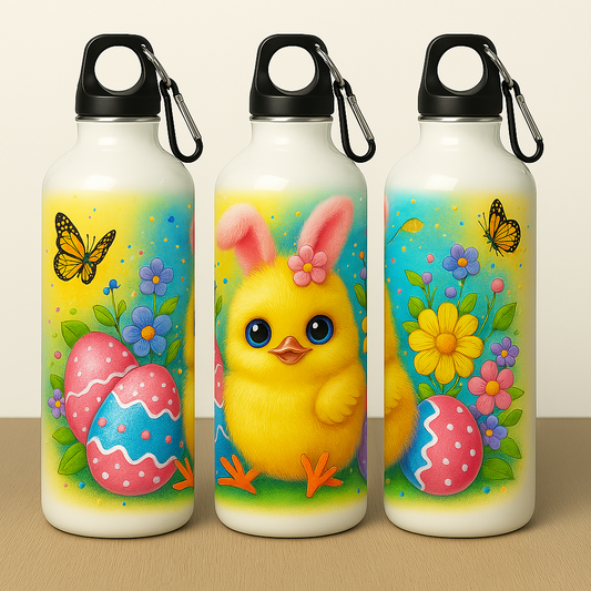 „Edelstahl-Thermoflasche Küken – Süßer Kükenzauber im fröhlichen Design | Geschenkidee für Ostern & Kinderzimmer“