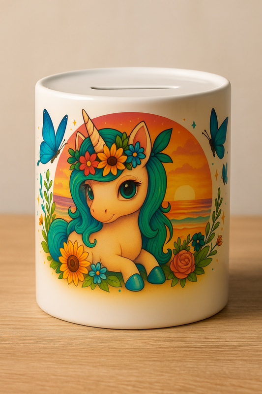 „Spardose Einhorn Magischer Morgen – Sparbüchse für Kinder & Erwachsene | Geschenkidee Einhorn-Fans“