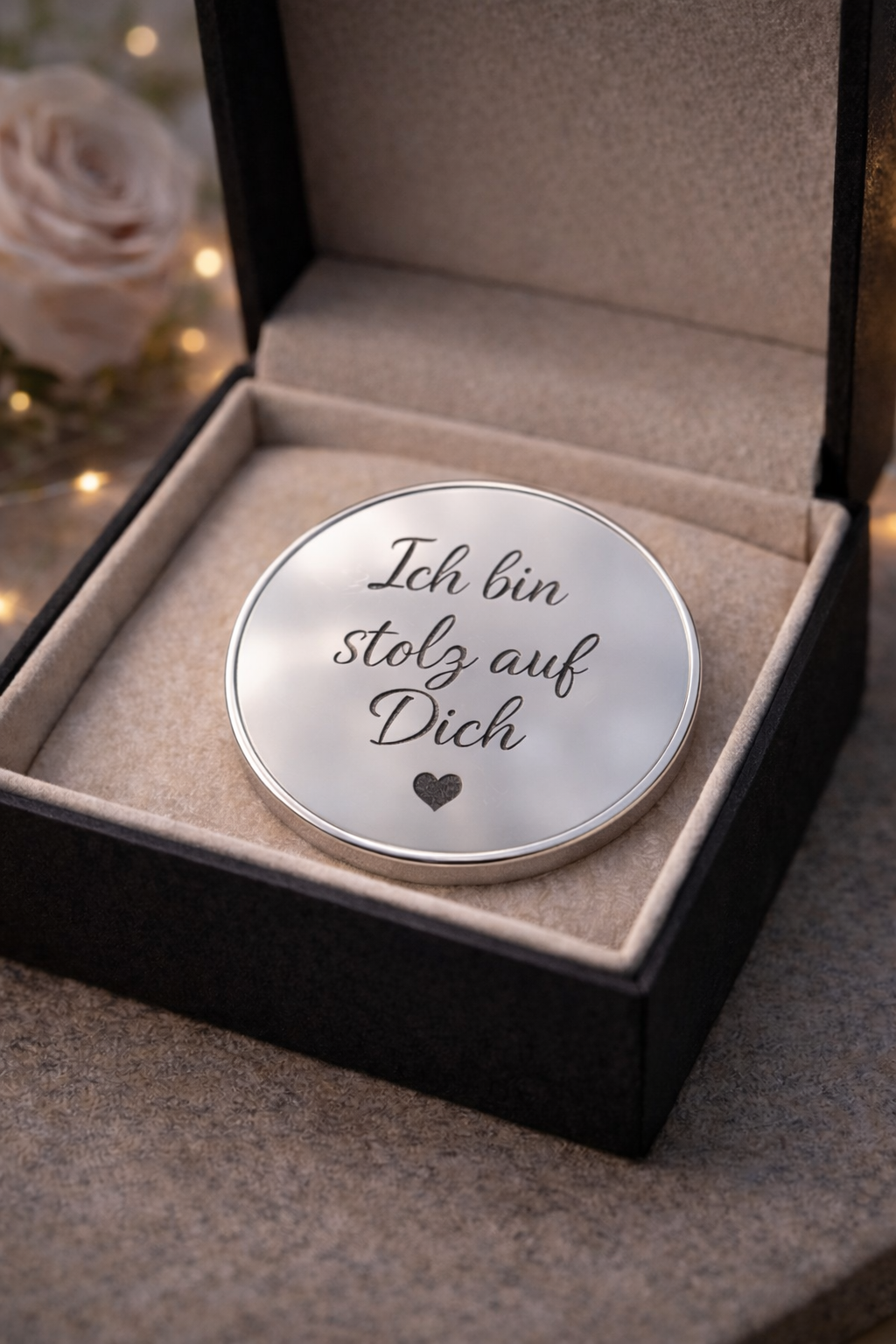 Gravur Coin personalisiert – Metall Coin mit Wunschgravur – Geschenk für besondere Anlässe