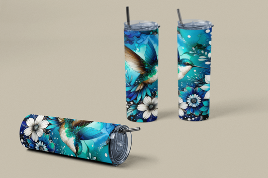 „Tumbler Kolibri – Thermobecher mit Vogel-Motiv | Geschenkidee für Naturfreunde & Frauen“