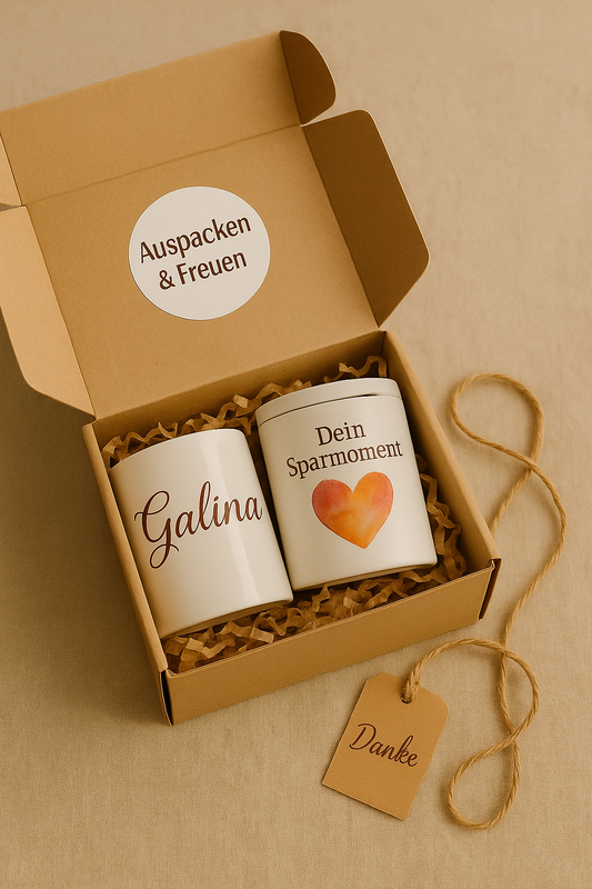 „Geschenkset von Herzen – Personalisiertes Geschenk für Geburtstag, Weihnachten & besondere Anlässe“