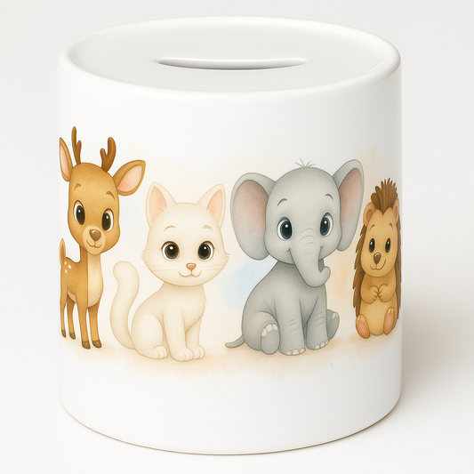 „Spardose Waldfreunde – Niedliche Tiere im Wald | Geschenkidee für Kinder & Tierliebhaber“