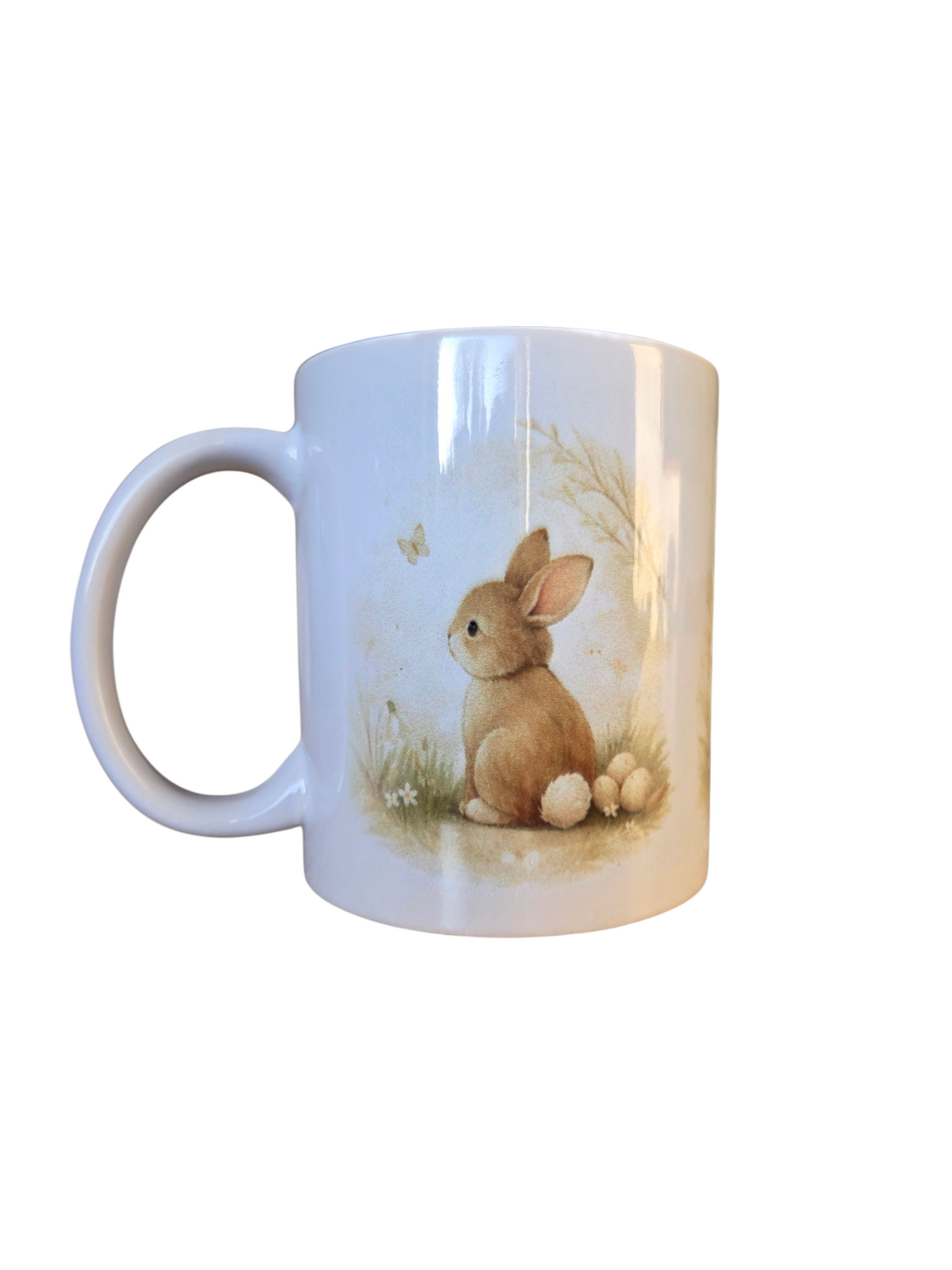 Oster Tasse mit Hase – Keramiktasse Frühling & Ostern | Geschenkidee mit Hasenmotiv