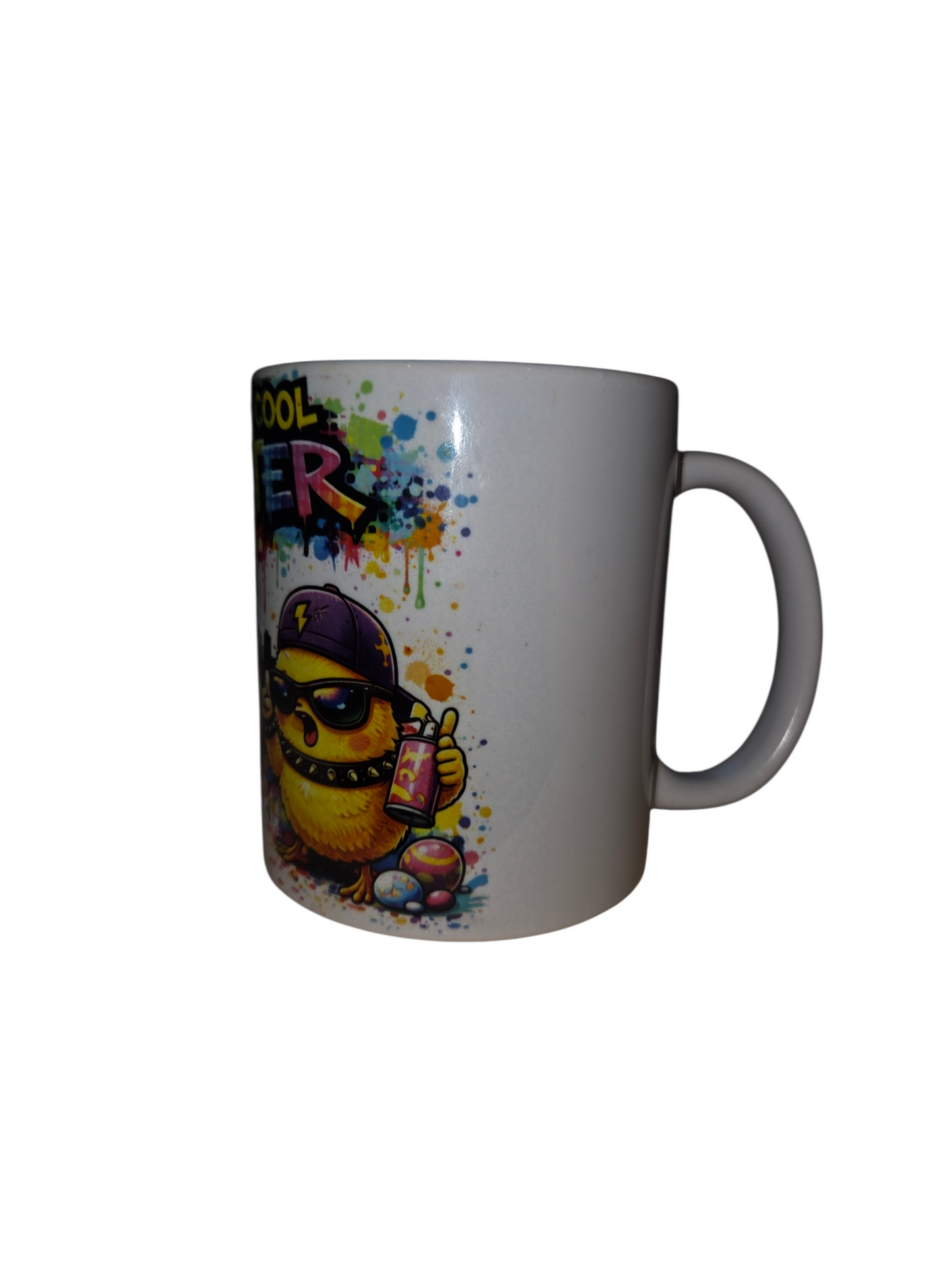 „Street Cool Easter“ Tasse – Moderne Oster-Tasse mit Hase & Küken im Graffiti-Style