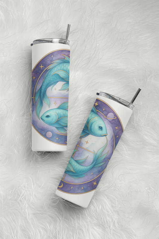 „Tumbler Sternzeichen Fische – Thermobecher Fische-Magie | Geschenkidee Astrologie & Horoskop“